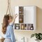 Wall-Mounted Bathroom Cabinet with 2 Doors & Adjustable Shelves